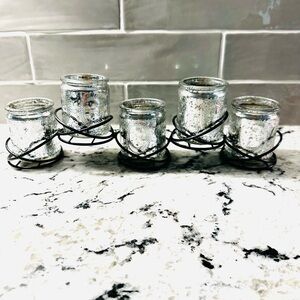 Mercury Candleholders Set of 5